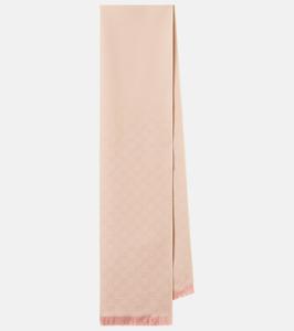 Шерстяной шарф Gg Gucci, Roseate/Pink