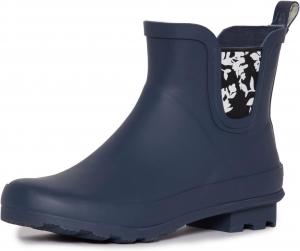 Женские резиновые дождевые сапоги Laura Ashley средней высоты до щиколотки, легкие водонепроницаемые ботинки для женщин, Dark Denim
