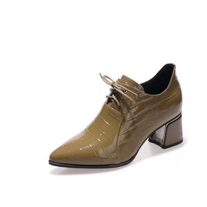 Devanro Женские туфли на высоком каблуке черно-хаки, цвет Khaki