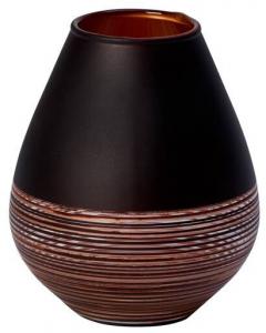 Декоративная ваза Villeroy & Boch Soliflor Manufacture Swirl, 11x13x11 см цвет schwarz-kupfer