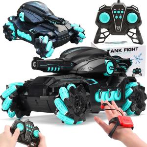 Автомобиль с дистанционным управлением Heckermann Hd3122, синий управляемый танк, стреляющий шарами