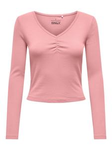 ONLY Лонгслив в пыльно-розовом цвете