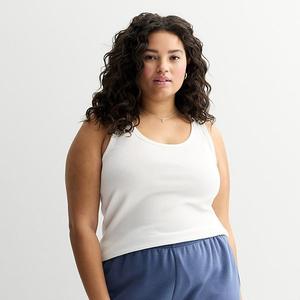 Джемпер с круглым вырезом Juniors plus size So, Modern White