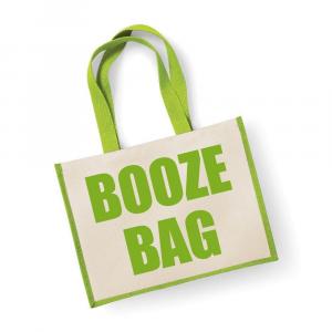 Большая зеленая джутовая сумка для выпивки 60 SECOND MAKEOVER, зеленый