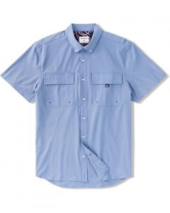 Рубашка Chubbies The Blue Crew (UPF Shirt), цвет Dusty Blue