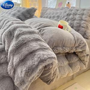 Disney Комплект постельного белья, 4 предмета, простыня на резинке 180 см, серый, не линяет и не выцветает