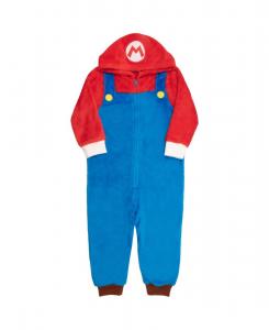Комбинезон-боди на молнии с изображением братьев Марио для маленьких мальчиков Mario, Red and blue