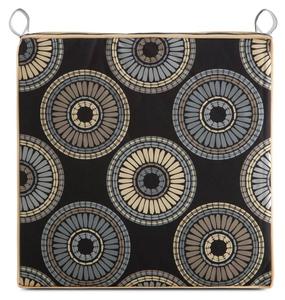 Подушка для стула Eurofirany GARDEN, черный - текстиль - 38 x 1 x 40 см