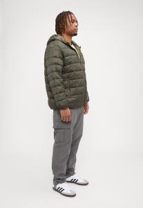 Легкая куртка JJVINCENT PUFFER HOOD Jack & Jones, оливковый