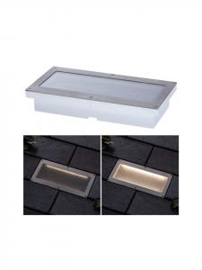 Встраиваемый напольный светильник Aron на солнечных батареях со светодиодной подсветкой Paulmann