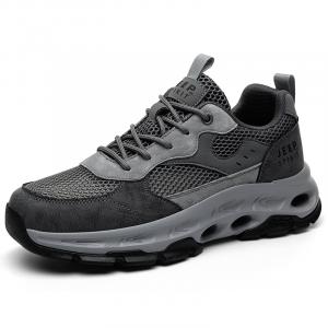 JEEP SPIRIT Низкие повседневные мужские туфли темно-серые дышащие сетчатые, цвет Dark Gray Breathable Mesh