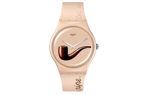 SWATCH Часы Unisex 41mm Coffee Watch SO29Z124, Khaki
