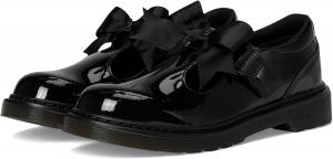 Dr. Martens Girl's Polley II Bow Y (Big Kid) Mary Jane Flat, Black