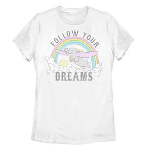 Футболка Disney Dumbo для юниоров «Следуй за своей мечтой» Licensed Character