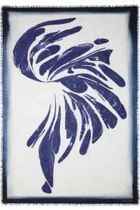 Печатный шарф Dries Van Noten, синий