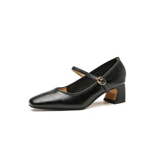 Туфли Мэри Джейн на массивном каблуке для женщин Beijiani, Black