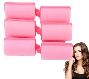 Розовые губчатые бигуди, мягкие для локонов, парикмахерский набор для укладки волос Edibazzar