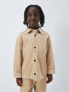 Детская походная рубашка из вельвета John Lewis, Beige