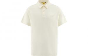 Мужская белая футболка поло CAT