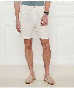 Льняные шорты Regular fit Guess Jeans, бежевый