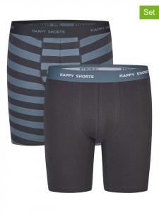 Happy Shorts Комплект из 2 штук: боксерские шорты сине-черного цвета
