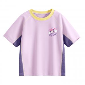 Футболка детская Crew Neck тонкая Disney, di sha heart k фиолетовый