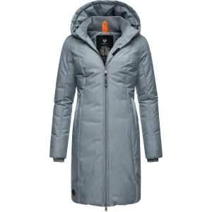 Зимнее пальто Ragwear "Amarri", стильная зимняя парка с большим капюшоном, синий