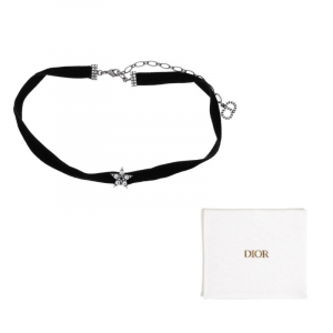 DIOR Кристальное ожерелье Women's Black