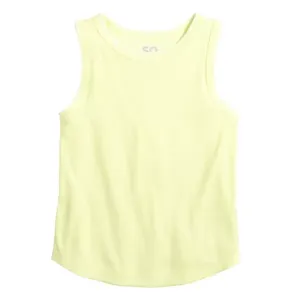 Детский и подростковый топ с высоким воротом для девочек 6-18 лет в обычных и больших размерах So, цвет easy yellow