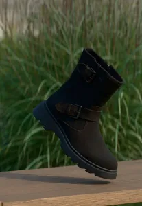 Кожаные ковбойские/байкерские ботильоны Anna Field, Cognac