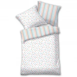 Постельное белье Dyckhoff «4014», мако-сатин, 100% хлопок, легкое в уходе, рисунок, цвет koralle-mint