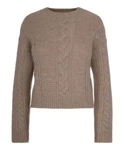 Свитер квадратной формы Crasso Max Mara Studio, бежевый