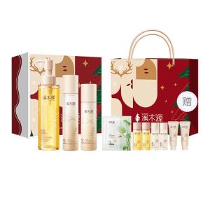 Набор подарочный Fungal Layer Toner, Emulsion, Cleanser для чувствительной и комбинированной кожи Simpcare, [new arrival box]fomes officinalis 120ml+water 120ml+milk 100ml