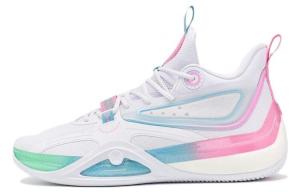 Баскетбольные кроссовки мужские среднего размера белые/синие/розовые Xtep