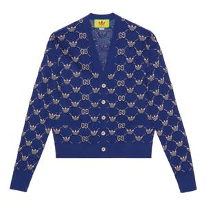 Кардиган Gucci x adidas GG Trefoil Cardigan 'Blue' 700474-XKCD0-4753, синий