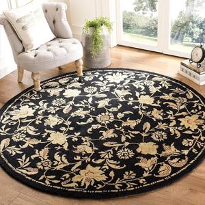 Ковер SAFAVIEH, 183 x 183 см, Metro Collection - , Assorted, ручной работы цветочный из шерсти, идеально для помещений с высокой проходимостью в гостиной, спальне (MET989B)