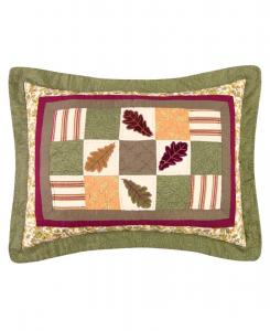 Хлопковая стандартная наволочка с рисунком Падающие листья, 20 x 26 дюймов - можно стирать в машине C&F Home, No Color