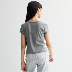 Футболка с принтом для девочек 7-16 лет Limited Too, Black