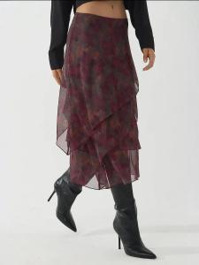 Юбка Hiccup, бургундия