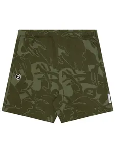 Шорты Jacquard с логотипом Aape By A Bathing Ape, зеленый