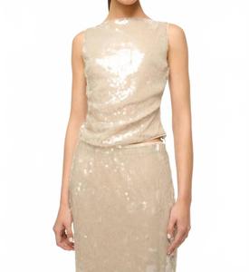 Майка Eton в лунном цвете STAUD, moon