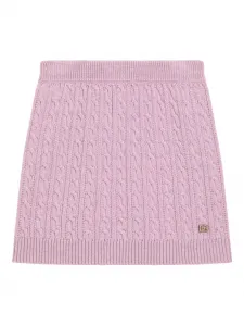 Юбка фактурной вязки Dolce & Gabbana Kids, фиолетовый