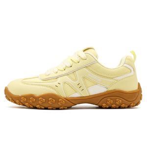 Износостойкие дышащие низкие повседневные кроссовки Women's WARRIOR, светло-желтый