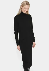 Трикотажное платье Saint Tropez "MilaSZ Roll Neck Long Dress", черный