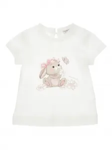 Футболка с принтом Monnalisa, белый