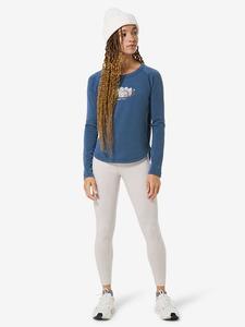 Super.natural Футболка с длинными рукавами "Canadian Woods Crew" синего цвета