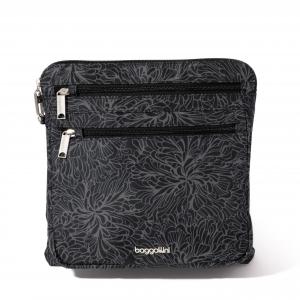 Сумка кросс-боди Baggallini Securtex Anti-Theft Large Crossbody, цвет Midnight Blossom Print