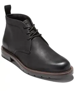 Мужские ботинки Roundhill Grand Chukka с круглым носком Cole Haan, черный