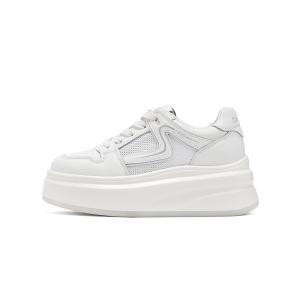 Женские низкие скейтерские кроссовки Slip Resistant Abrasion Resistant DAPHNE, бежевый серебро