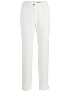 Узкие брюки со складками Goldner Adelina, белый
